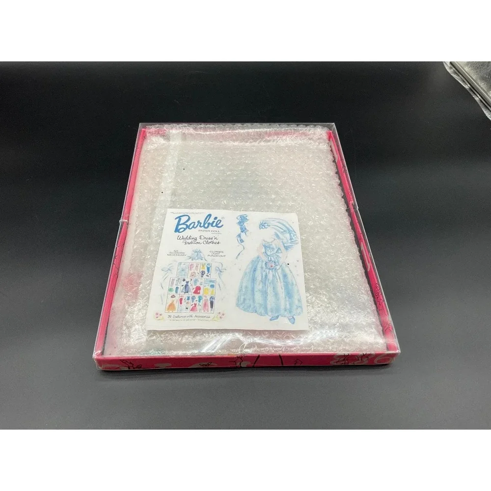 1964 Mattel Barbie Wedding Dress‎ 'n Fashion Clothes Paper Doll Set Wardrobe
